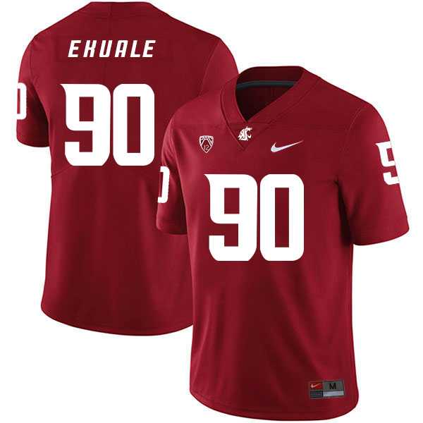 Washington State Cougars 90 Daniel Ekuale Red College Football Jersey Dzhi,We sell and wholesale Washington State Cougars 90 Daniel Ekuale Red College Football Jersey Dzhi on line form chian!